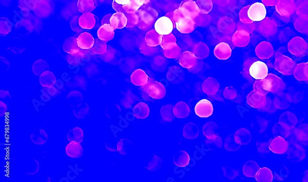 Fototapeta Blue bokeh background for seasonal, holidays, event and celebrations