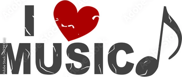 Obraz I Love Music