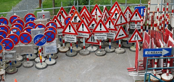 Fototapeta Verkehrsschilder
