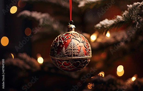 Obraz Christmas tree decorations