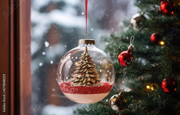 Fototapeta Christmas tree decorations