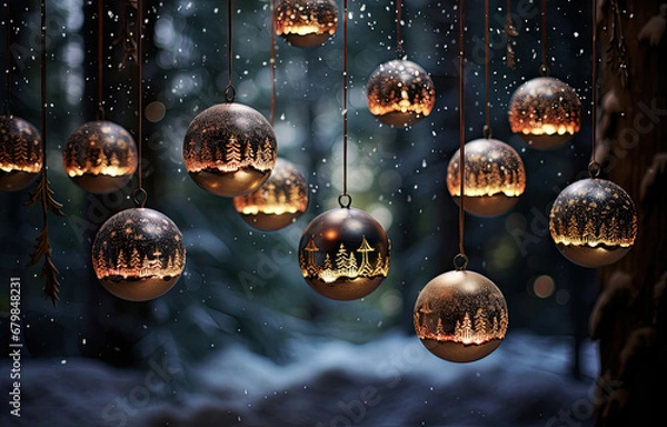 Obraz Christmas tree decorations