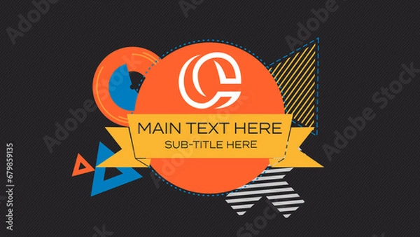 Fototapeta Colourful Shapes Logo Opener