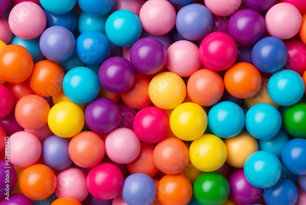 Fototapeta colorful bubblegum background. candy ball