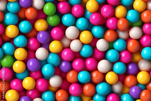 Fototapeta colorful bubblegum background. candy ball