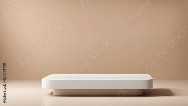 Fototapeta Empty podium on solid backgound