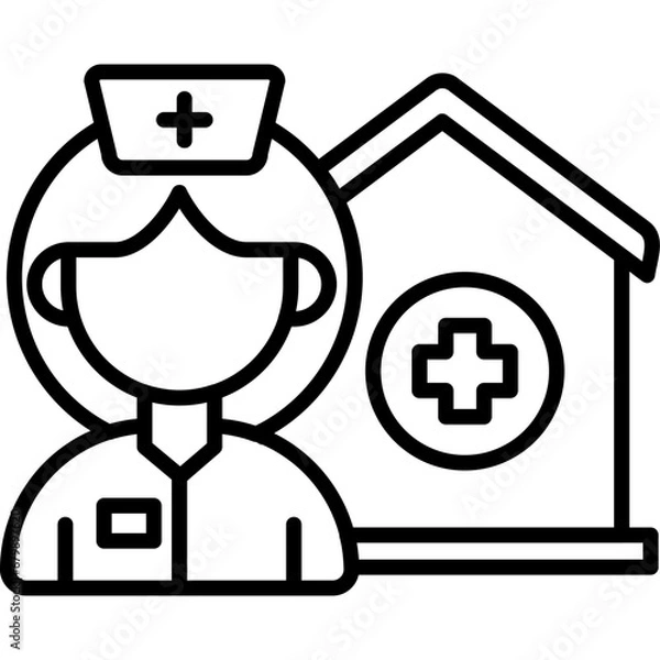 Obraz Nursing Home Icon