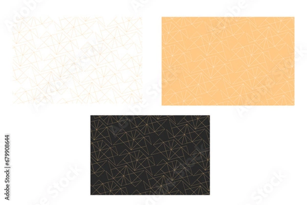 Fototapeta Luxury gold background pattern seamless geometric line chevron abstract design vector. Christmas pattern collection