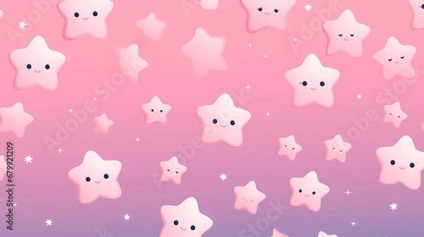 Fototapeta Little stars abstract poster web page PPT background, seamless pattern, business background