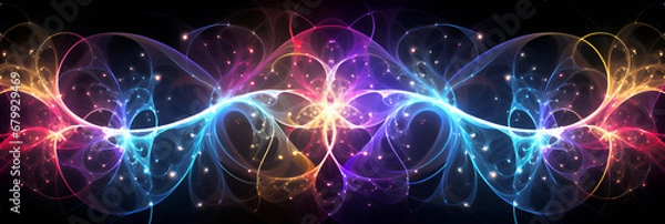 Fototapeta abstract fractal design | generative AI