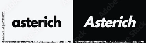Fototapeta Modern Bold Font. Sans Serif Font. Regular Italic Uppercase Lowercase Typography urban style alphabet fonts for fashion, sport, technology, digital, movie, logo design, vector illustration