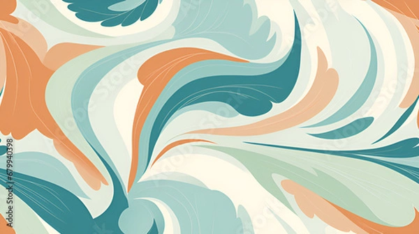 Obraz Pattern images in pastel colors | generative AI