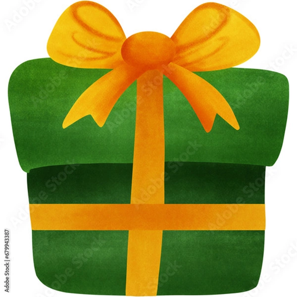 Fototapeta Green gift box