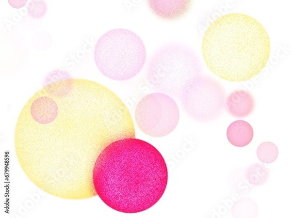 Fototapeta Abstract bubble background with glitter