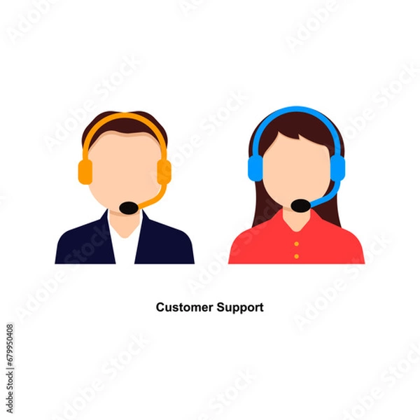 Fototapeta call center support