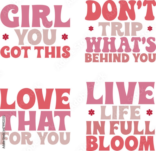 Fototapeta inspirational retro svg design bundle and digital download