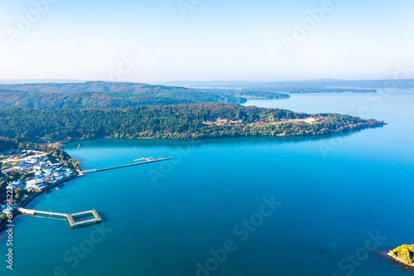 Obraz 能登島水族館と能登島（石川県七尾市）