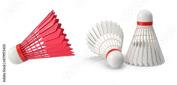 Fototapeta badminton shuttlecock isolated on transparent background