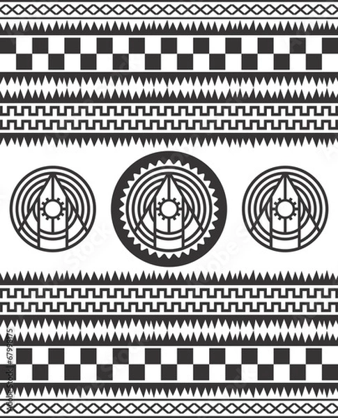 Fototapeta native american pattern