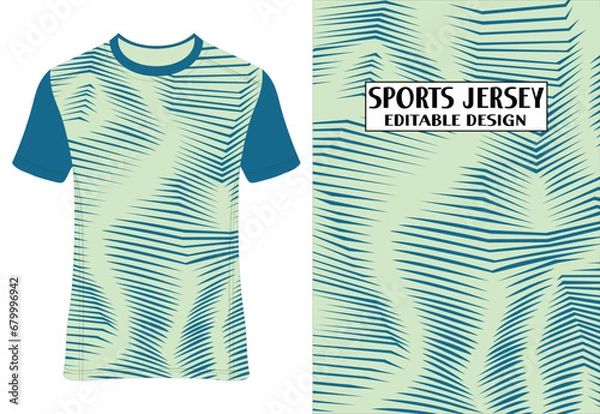 Obraz Sublimation Sports Jersey Tee Design | Athletic Apparel | Customizable Print | Performance Wear | Digital Art