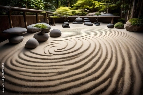 Fototapeta Imagine A tranquil zen g
