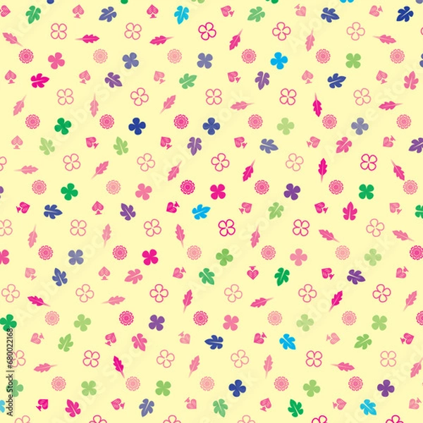 Fototapeta Colorful Floral Pattern Vector