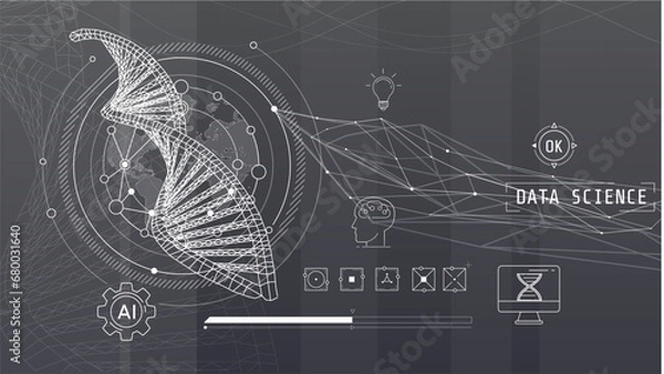 Obraz Artificial intelligence is the future in the scientific field.