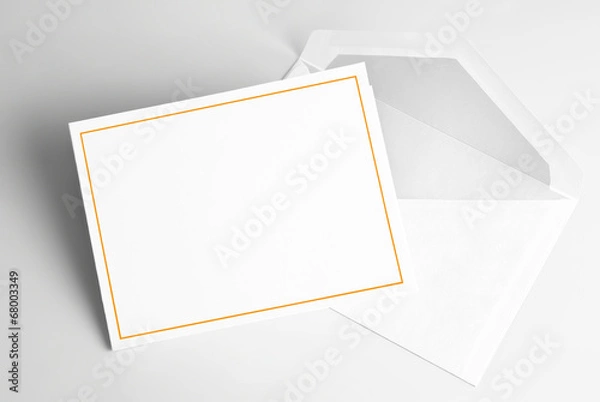 Obraz Blank invitation card and envelope