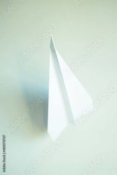 Fototapeta paper plane isolated