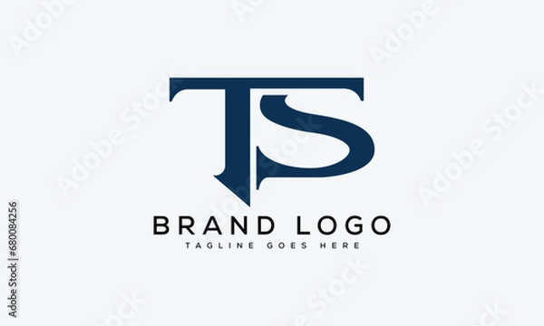 Obraz letter TS logo design vector template design for brand.