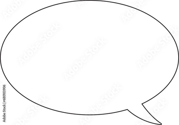 Fototapeta bubble speech