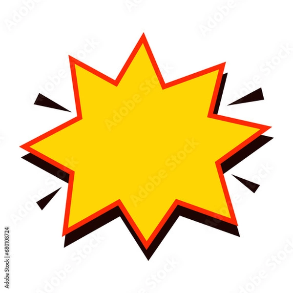 Obraz Cartoon Explosion Shape