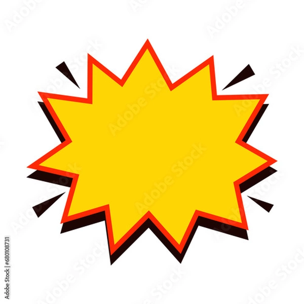 Obraz Cartoon Explosion Shape