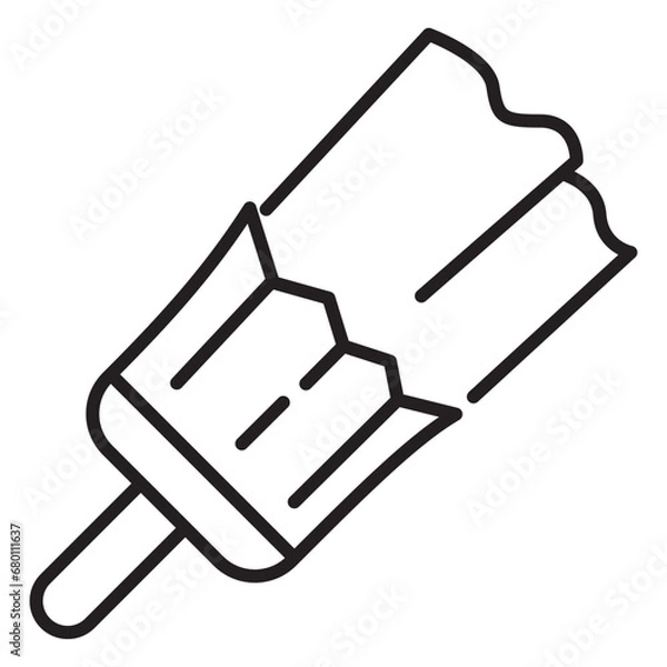 Obraz paint brush icon. paint brush sign and symbol