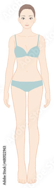 Obraz 美意識が高い女性の全身