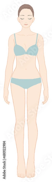 Obraz 美意識が高い女性の全身
