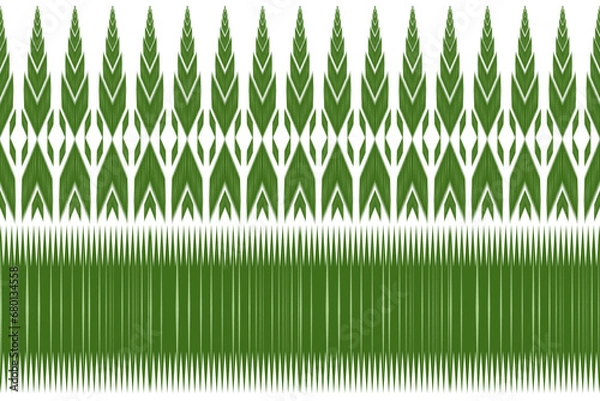 Fototapeta ethnic pattern design, repeat and seamless, geometric and floral element for textile.