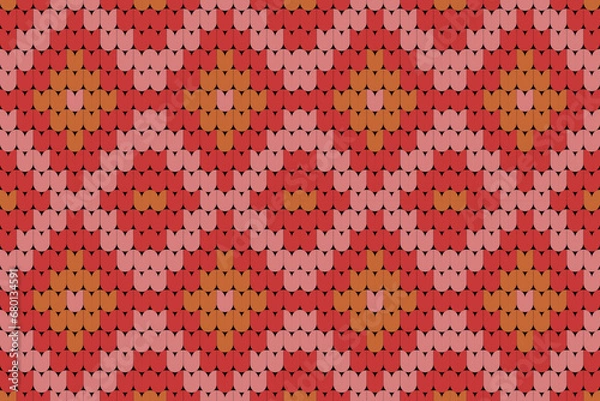 Fototapeta ethnic pattern design, repeat and seamless, geometric and floral element for textile.