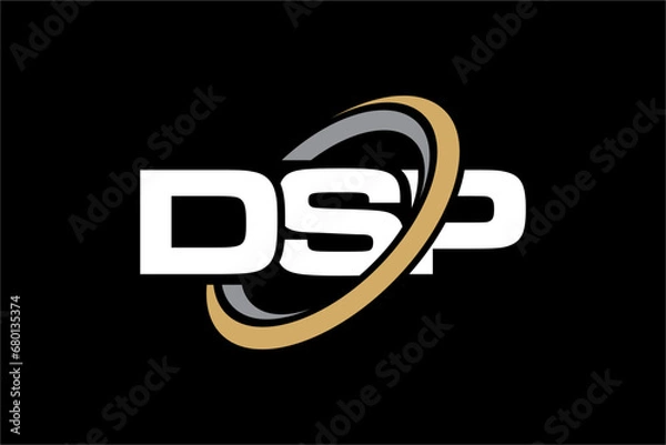 Obraz DSP creative letter logo design vector icon illustration