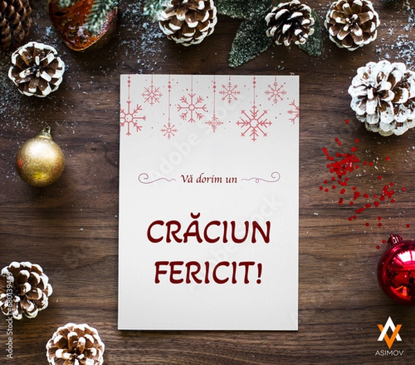 Obraz christmas decoration on table