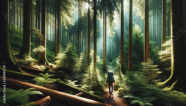 Obraz 静寂の森: 自然と一体になる旅