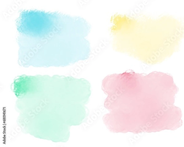 Fototapeta Watercolour paint set