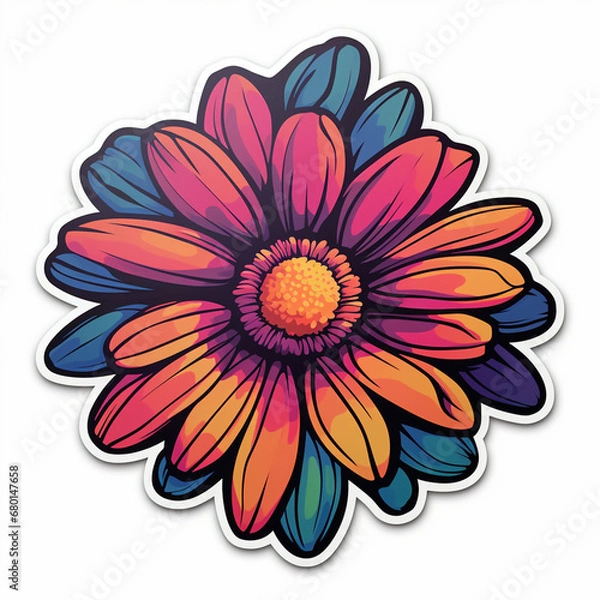Fototapeta sticker flower created with Generative Ai