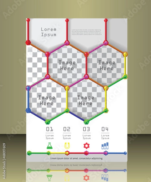 Obraz Vector brochure cover template