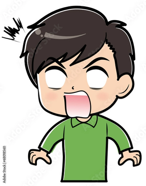 Fototapeta 驚く男性