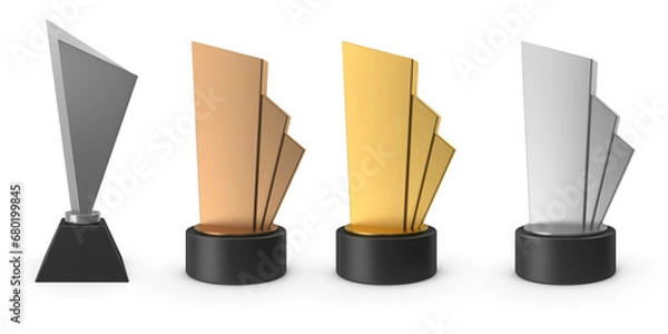 Fototapeta award trophy on transparent background