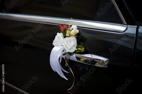 Obraz Decorated Wedding Car