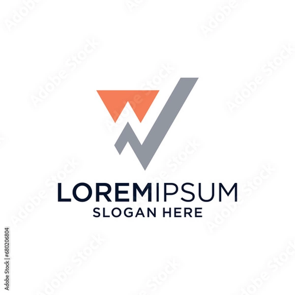 Fototapeta w logo design abstract