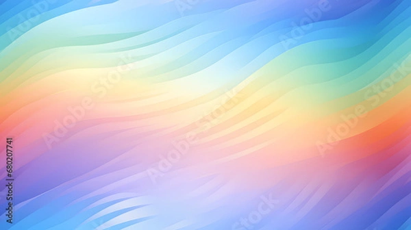 Fototapeta Seamless spectral rainbow gradient waves background