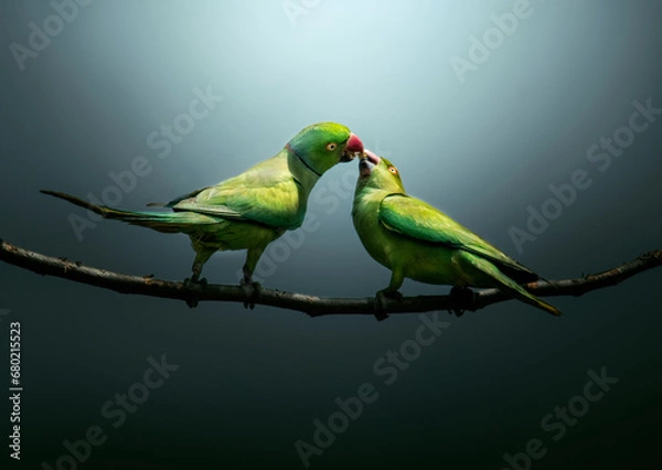 Obraz Rose ringed parakeet